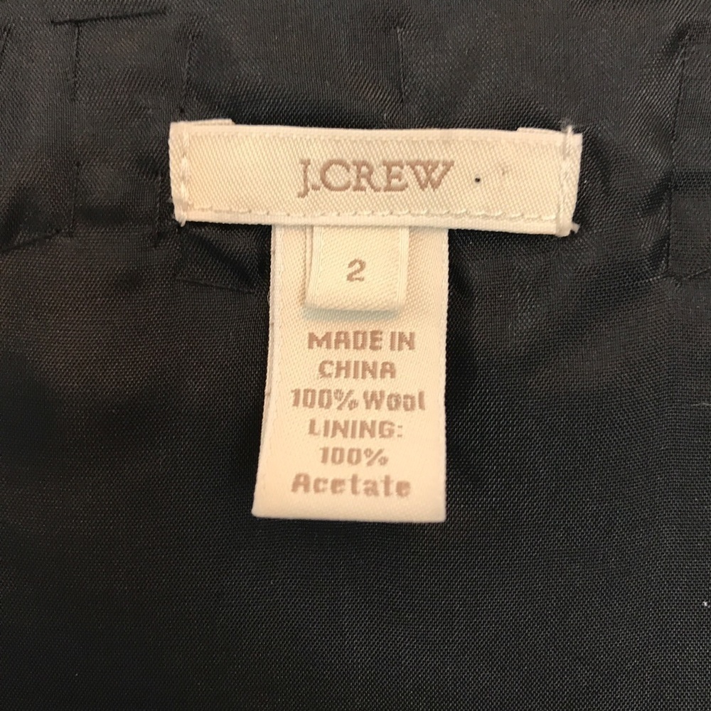 J Crew Black Ribbon Ravine Cap Sleeve Wool Dress S - Picture 7 of 12